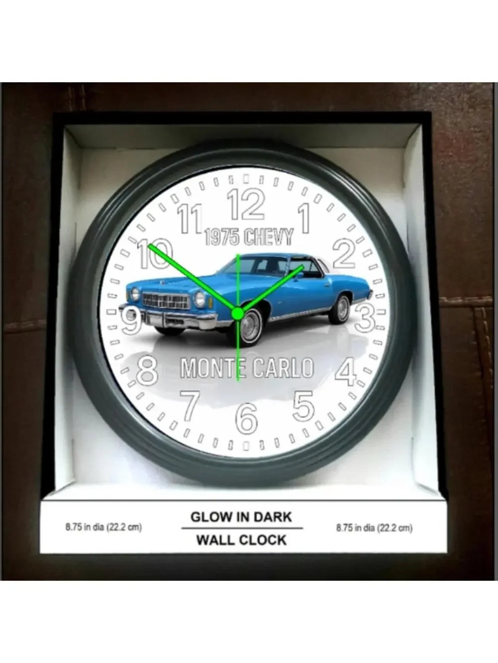 1975 Monte Carlo Glow In The Dark Wall Clock New!